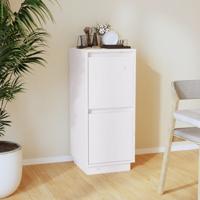 Dressoir 31,5x34x75 cm massief grenenhout wit