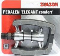 Simson Pedalen set Elegant Comfort 9/16 inch grijs/zwart - thumbnail