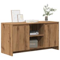 Tv-meubel 102x37,5x52,5 cm bewerkt hout artisanaal eikenkleur