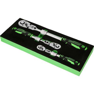 KS Tools 512.0103 COMPETITION Teleskop-Ratschen-Satz,3-tlg 512.0103 Dopsleutelset