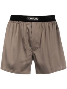 TOM FORD boxer à taille à logo - Vert