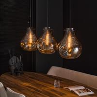 LifestyleFurn Hanglamp Roshell 3-lamps - Artic Zwart - thumbnail