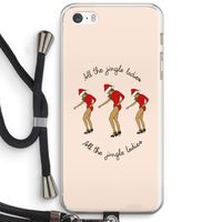 Jingle Ladies: iPhone 5 / 5S / SE Transparant Hoesje met koord