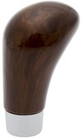 Simoni Racing pookknop uni kunststof hout look 9,5 cm bruin - thumbnail