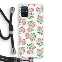 Kleine roosjes: Samsung Galaxy A71 Transparant Hoesje met koord