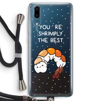 You're Shrimply The Best: Huawei P20 Transparant Hoesje met koord