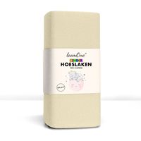 Loom One Kinder Hoeslaken – 100% Jersey Katoen – 60x120 cm – Ledikant– 160 g/m² – Natural / Crème - thumbnail