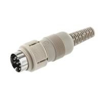 Hirschmann 930 539-517-1 DIN-connector Stekker, recht Aantal polen: 8 Grijs 1 stuk(s)