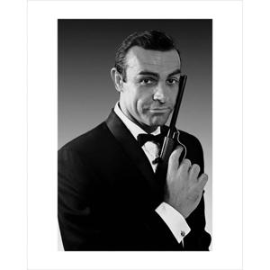 Kunstdruk James Bond Connery Tuxedo 60x80cm