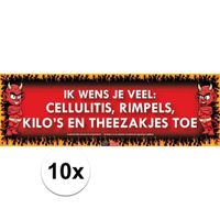 10x Sticky Devil stickers tekst Cellulitis