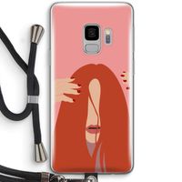 Woke up like this: Samsung Galaxy S9 Transparant Hoesje met koord