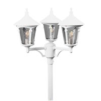 Lantaarnpaal Virgo Hercules buitenverlichting wit 317 cm konstmide 573-250+ 655-250