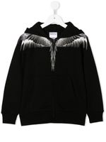 Marcelo Burlon County Of Milan Kids hoodie Icon Wings à fermeture zippée - Noir