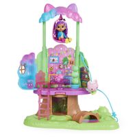 Gabby's Dollhouse Gabby's Poppenhuis - Transformerende Tuin Boomhut-speelset met verlichting 2 figuren 5 accessoires 1 poppenhuispakketje en 3 meubelstukken - thumbnail