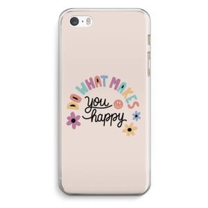 Happy days: iPhone 5 / 5S / SE Transparant Hoesje