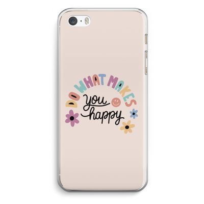 Happy days: iPhone 5 / 5S / SE Transparant Hoesje