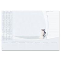 Bureau onderlegger papier 41 x 59,5 cm met kalender 30 vellen - thumbnail