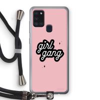 Girl Gang: Samsung Galaxy A21s Transparant Hoesje met koord
