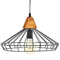 Atmosphera Hanglamp Diaz - D37 cm - metaal draad - kleur zwart - Design lamp - Lampenkap Atmosphera Hanglamp Diaz - D37 cm - metaal draad - kleur zwart - Design lamp - Lampenkap