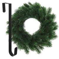 Kerstkrans 35 cm - groen - met hanger/ophanghaak - kerstversiering - thumbnail