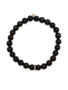 Sydney Evan bracelet hypersthene en or 14ct - Noir