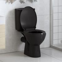 VidaXL Toiletbril soft-close met quick-release ontwerp zwart