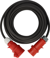 Brennenstuhl CEE-verlengkabel IP44 met faseomvormer 10m zwart H07RN-F 5G4,0 CEE 400V/32A - 1169390100