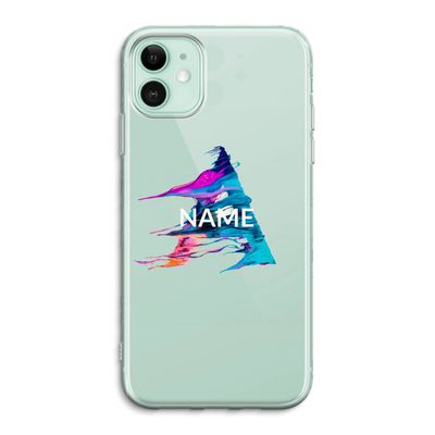 Abstract Spectrum: iPhone 11 Transparant Hoesje