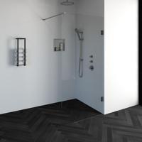 BRAUER Void inloopdouche helder glas 100x200 incl. glascoating PVD RVS-kleurig geborsteld GS-VOI1H100200NG