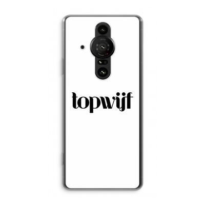 Topwijf Wit: Sony Xperia Pro-I Transparant Hoesje