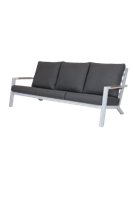 Qopps Ascon loungebank 3-zits frame mat White teak arm