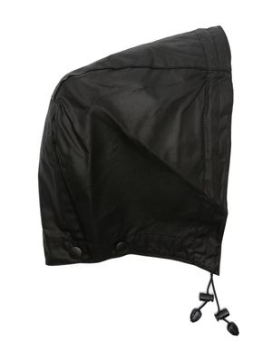 Barbour capuche cirée à liens de resserrage - Noir