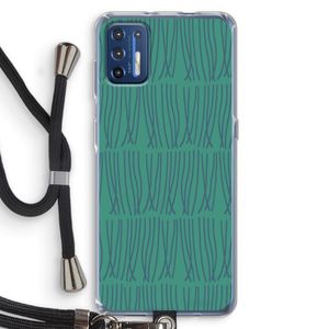 Swirls: Motorola Moto G9 Plus Transparant Hoesje met koord