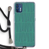 Swirls: Motorola Moto G9 Plus Transparant Hoesje met koord