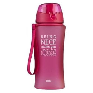 Roze sport waterfles bidon 650 ml