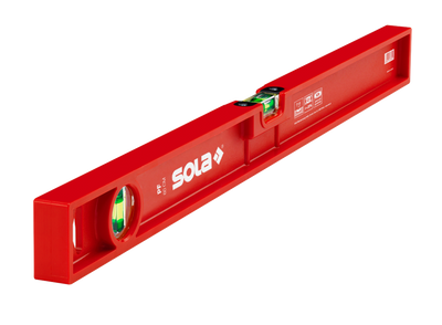 SOLA Kunststof waterpas PF40 40cm 2 libellen 1,00mm/m rood - 01412501
