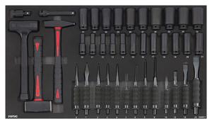 Beitel, hamer & krachtdoppenset 40-dlg. SFS Jumbo 604001