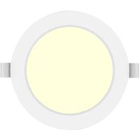 LED Inbouw Downlight Rond 9W - Warm Wit 3000K - Mat Wit Kunststof Ø145mm