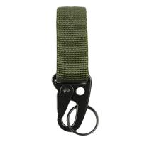 10ST Outdoor Camping Carabiner rugzak haken Olecranon MOLLE haak Survival Gear EDC nylon sleutelhanger gesp (Army Green)