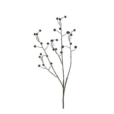 Kunstbloem Bes ilex zwarten open S