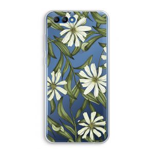 Wit bloemenpatroon: Honor 10 Transparant Hoesje