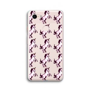 Musketon Unicorn: Google Pixel 3 XL Transparant Hoesje