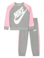 Nike Kids survêtement bicolore à logo imprimé - Gris - thumbnail