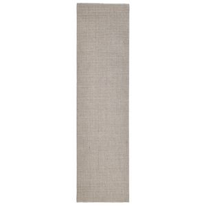 vidaXL Vloerkleed 66x250 cm natuurlijk sisal zandkleurig