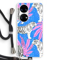 Tijger: Huawei P50 Transparant Hoesje met koord