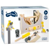 Small Foot - houten gereedschapskist 2in1, 28dlg. Small Foot - houten gereedschapskist 2in1, 28dlg.