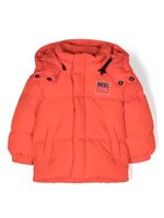 Diesel Kids veste matelassée à patch logo - Orange