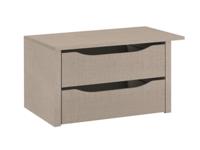 Ladeblok SUBBY 2 lades 88 cm natuurlijk linnen