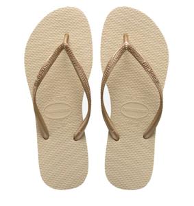 Havaianas - Slim | Sand Grey/Light Golde Rubber Dames