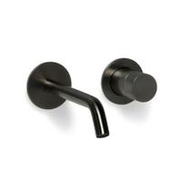 Blue Label Brondby Facet inbouw wastafelkraan 18 cm uitloop rond Gunmetal PVD